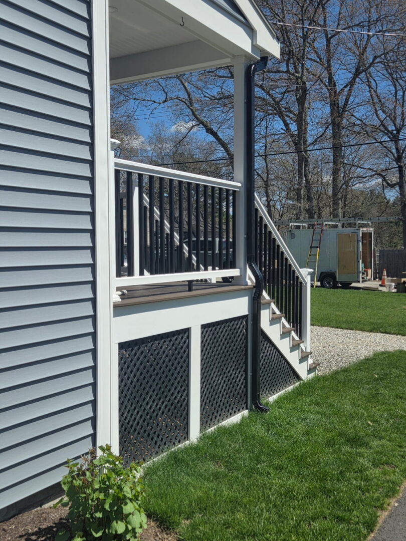 black gutters installed in Central MA by Gutter Man Mike